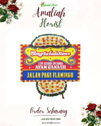 Bunga Papan Congratulation di Glagah